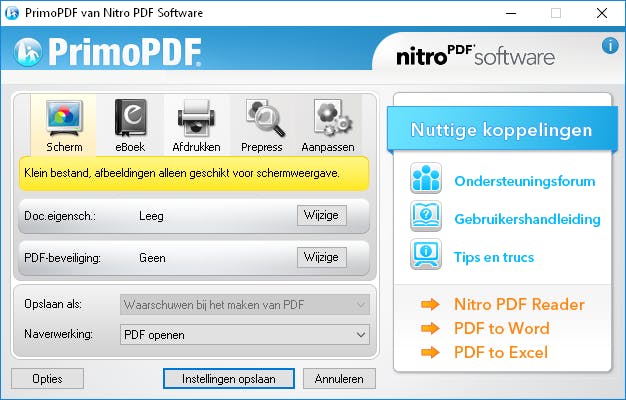 PrimoPDF - Maak uw pdf'jes kleiner