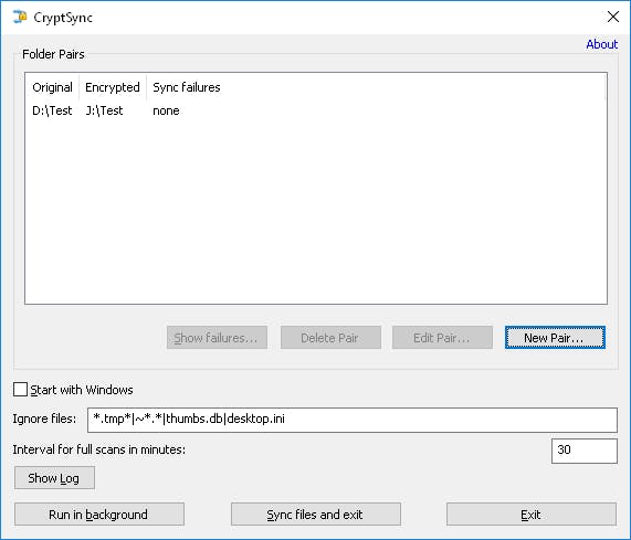 CryptSync - Versleutel een gesynchroniseerde map