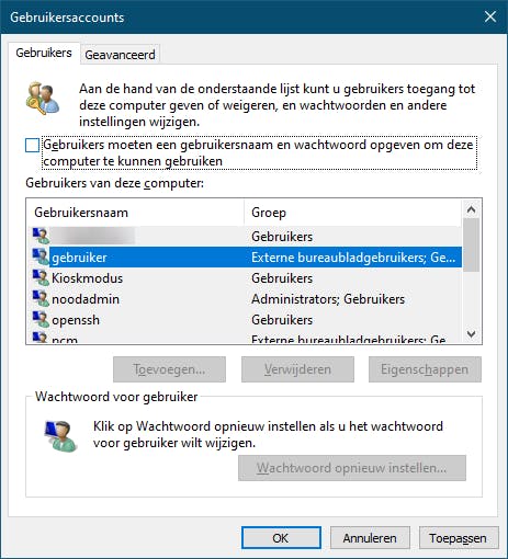 Je bent de enige gebruiker? Wil je dan telkens je wachtwoord intikken?