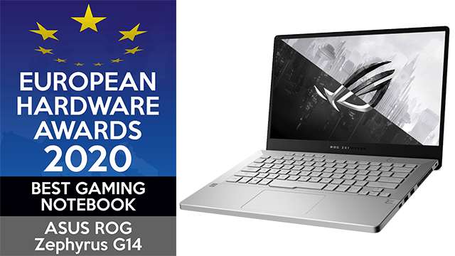 De ROG Zephyrus G14 won tijdens de European Hardware Awards al eerder een prijs voor beste gaming notebook.