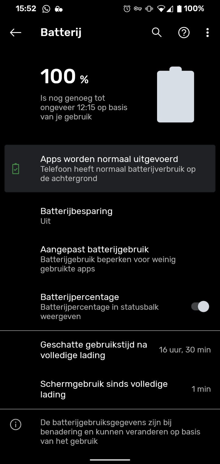 Google Pixel 4 screenshot