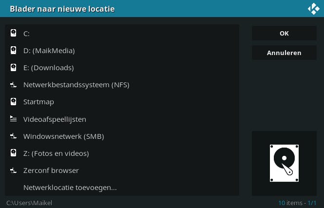 08 Voeg gedeelde mediamappen van je nas toe aan de mediabibliotheek van Kodi.
