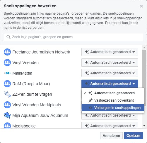 Tip 19 Snelkoppelingen die je nooit gebruikt, kun je het beste verbergen.
