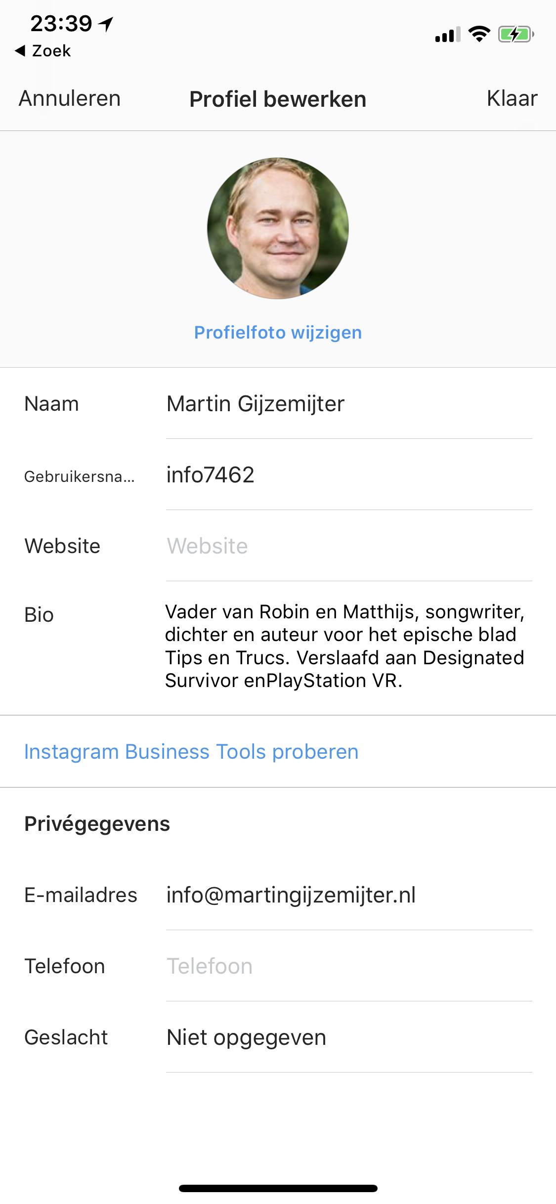 Tip 04 Schrijf een leuke profieltekst en kies een representatieve foto.