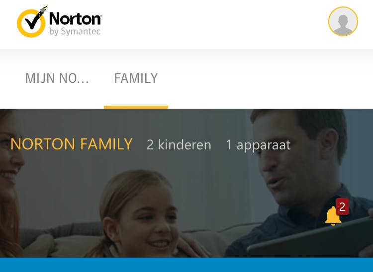 Wanneer ik inlog, zie ik dat er geen melding is.