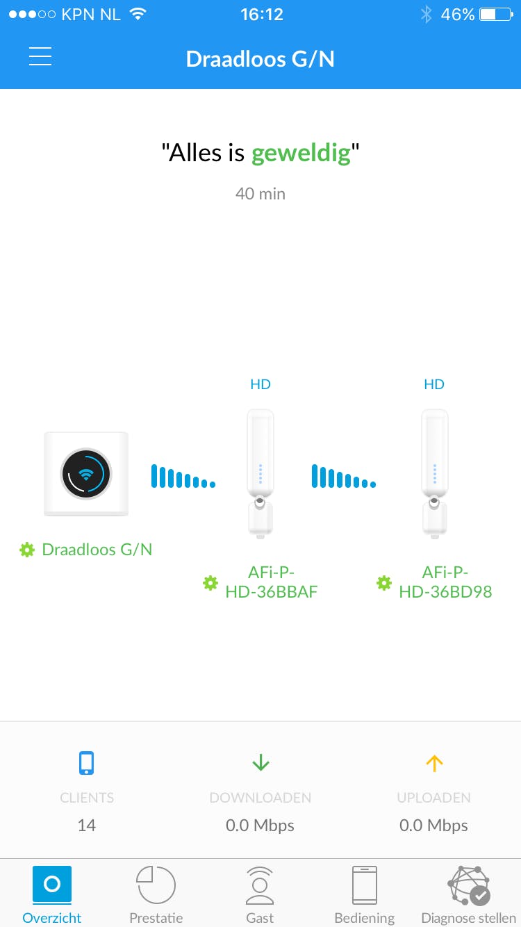 De app geeft veel informatie over de achterliggende werking van het systeem.