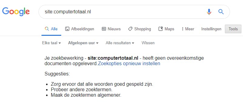 Ook alle nieuwe artikelen op Computer!Totaal zijn niet via Google te vinden.