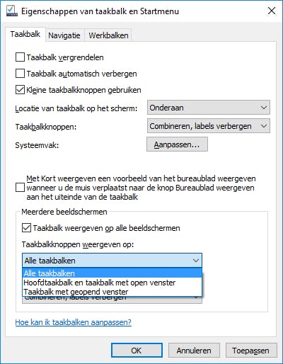 twee monitoren op Windows 10