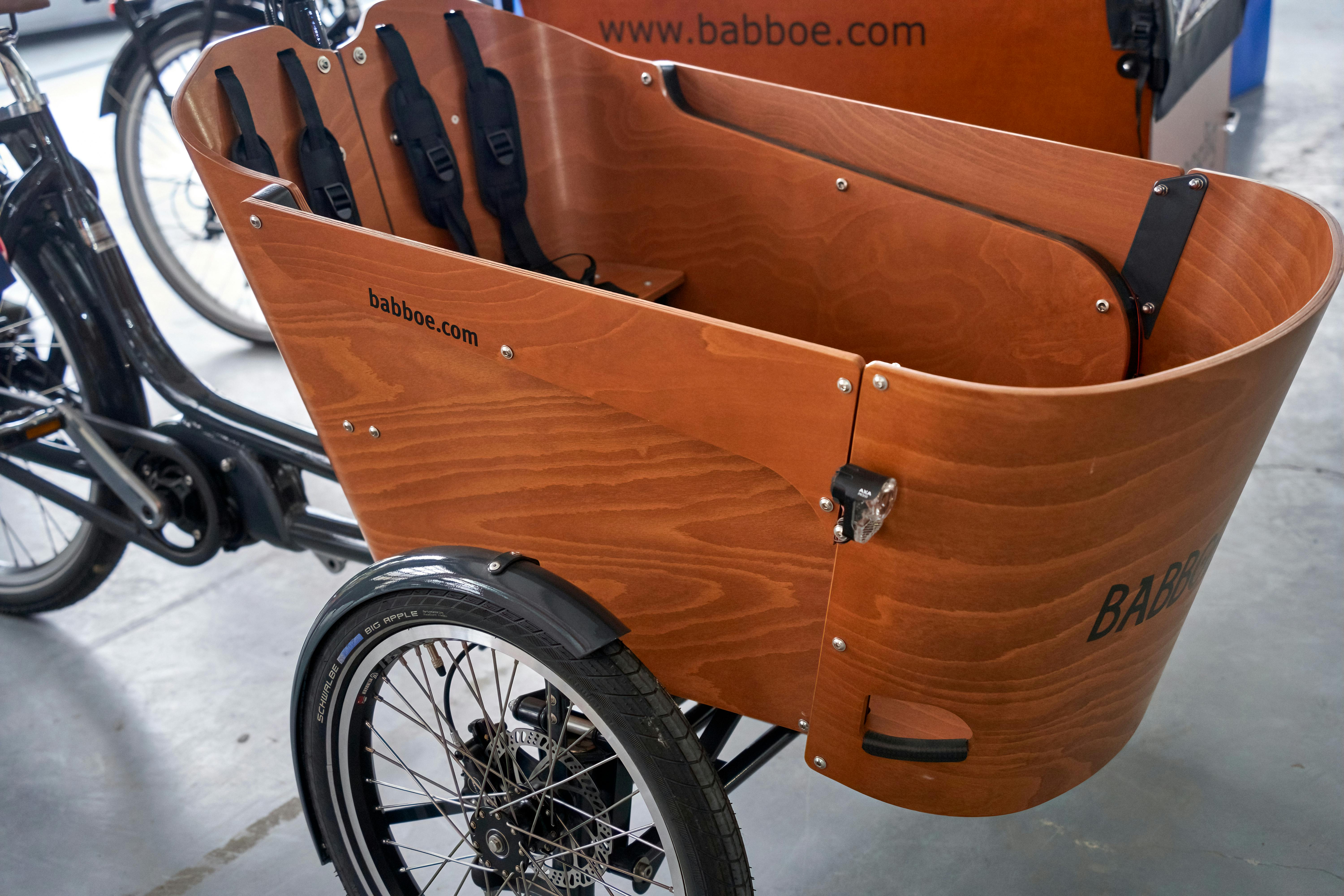 Veiligheidsriemen in een bakfiets