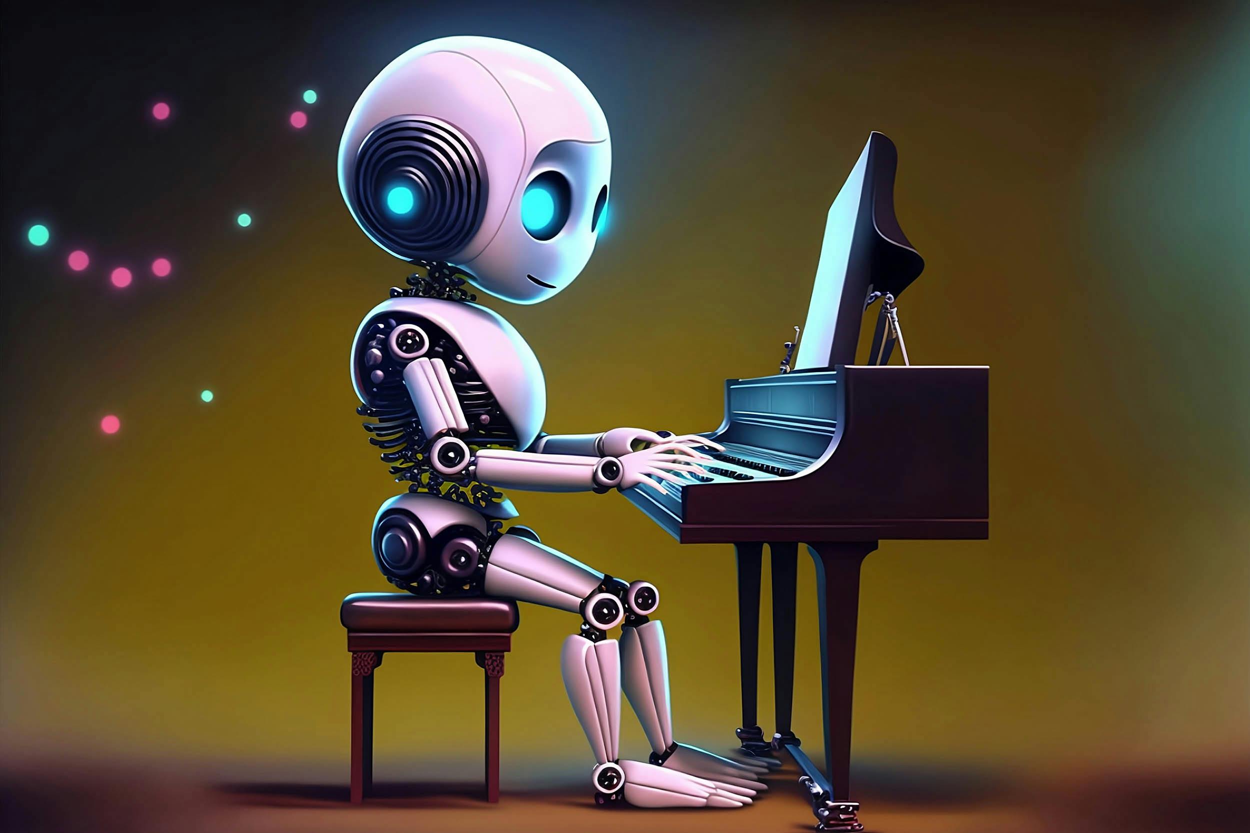 Robot die piano speelt
