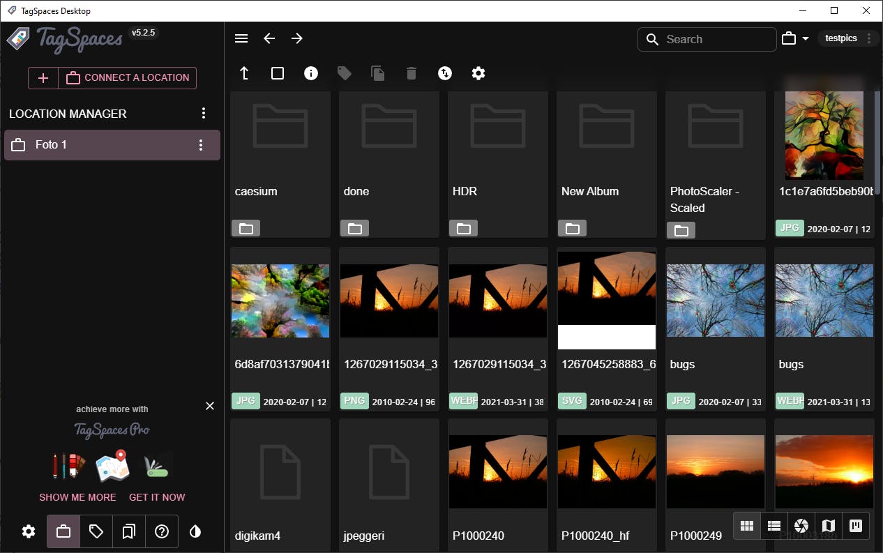 De eerste map is toegevoegd.