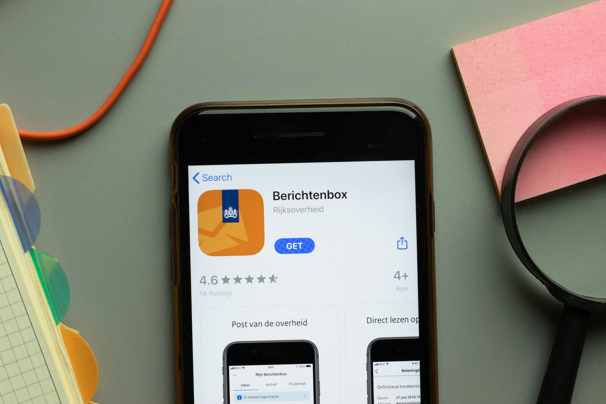 De berichtenbox-app