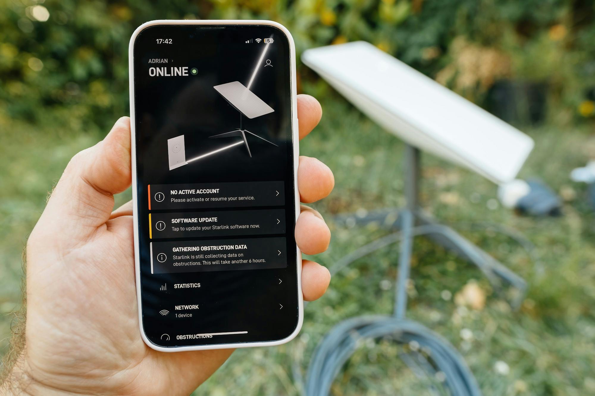 Online gaan in het buitengebied dankzij Starlink