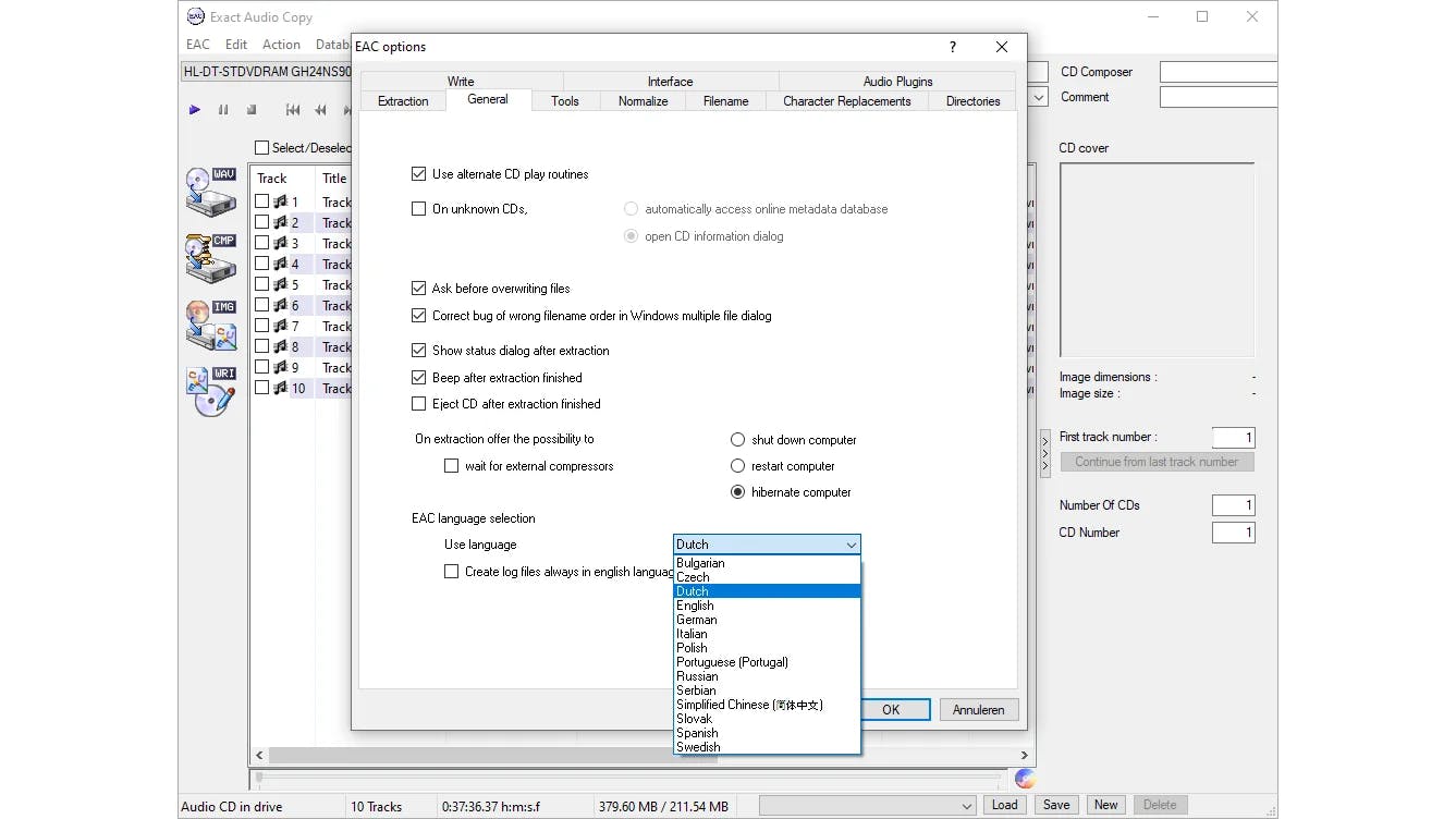 Maak het jezelf makkelijker en activeer in de instellingen de Nederlandse taal.