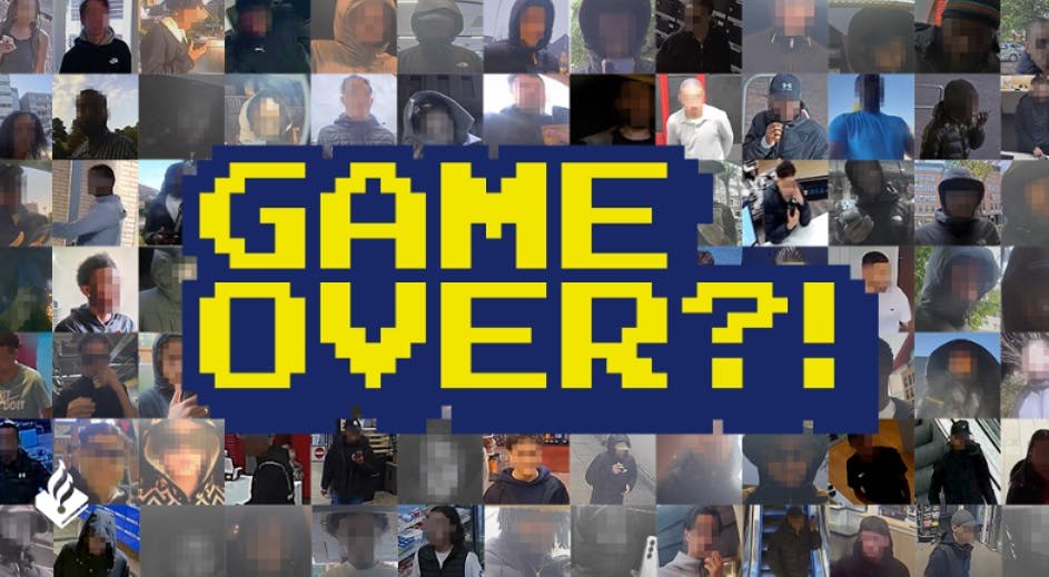 Game Over?!-actie van de politie toont 79 verdachten herkenbaar in beeld
